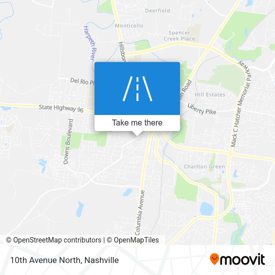 10th Avenue North map