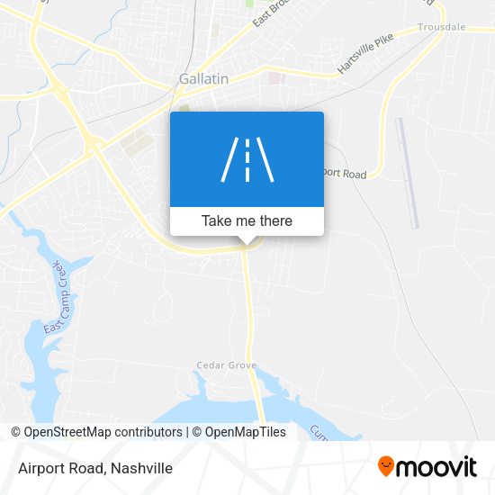 Airport Road map