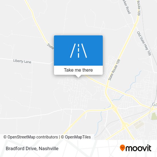 Bradford Drive map