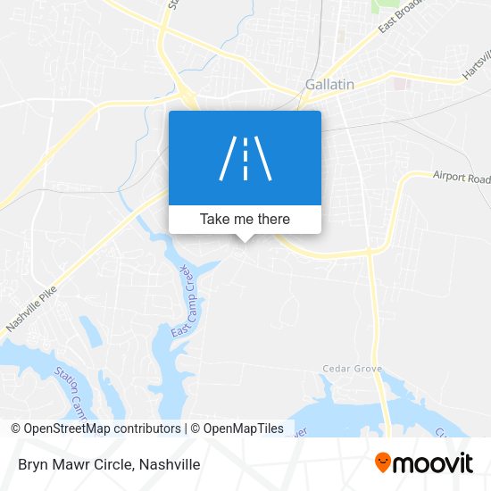 Mapa de Bryn Mawr Circle