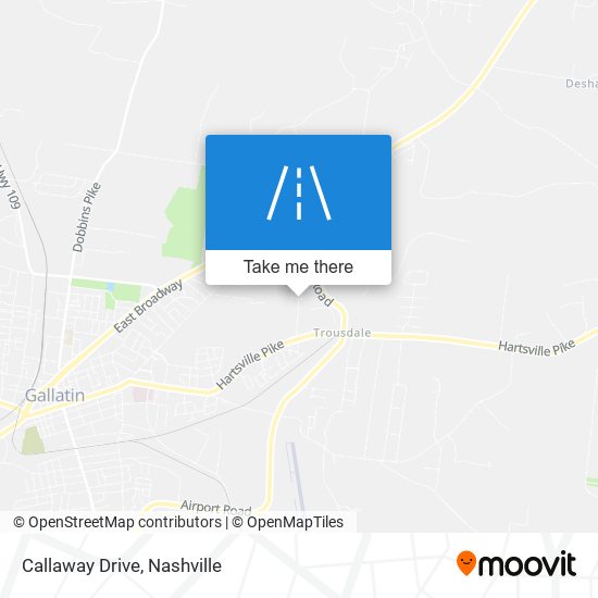 Callaway Drive map