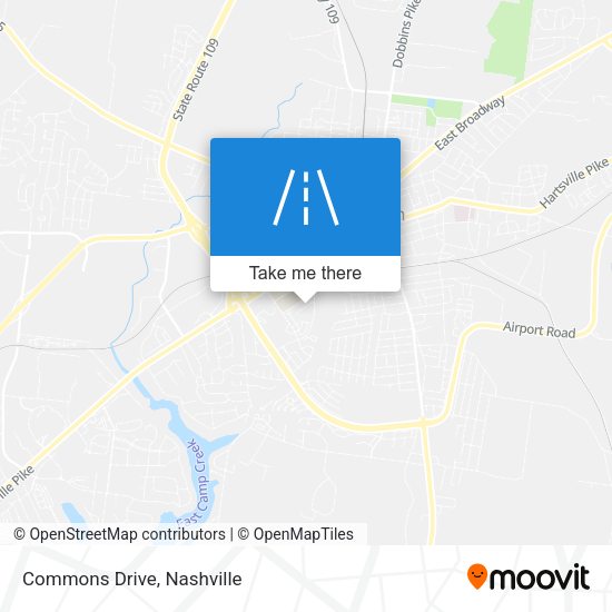 Mapa de Commons Drive