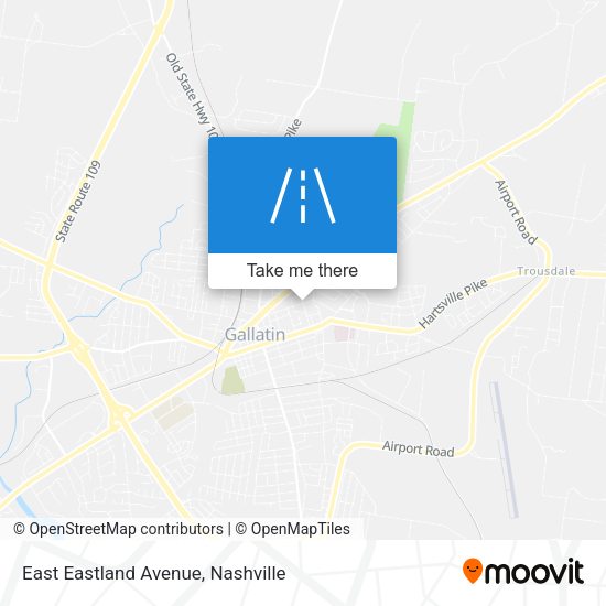 East Eastland Avenue map