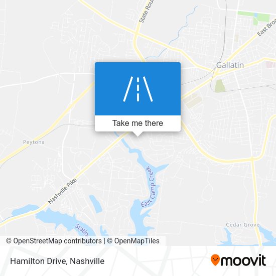 Mapa de Hamilton Drive