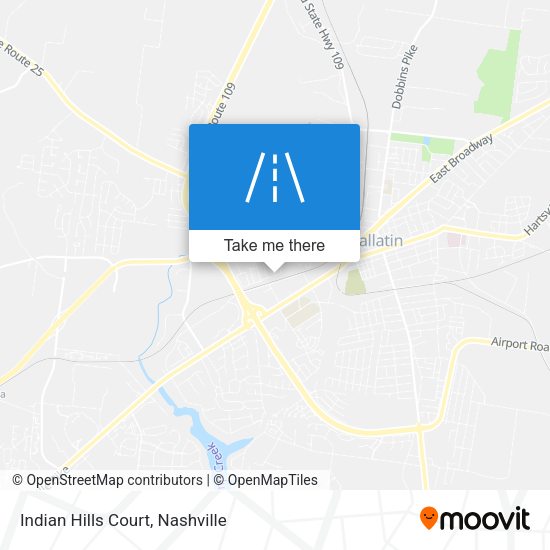 Indian Hills Court map