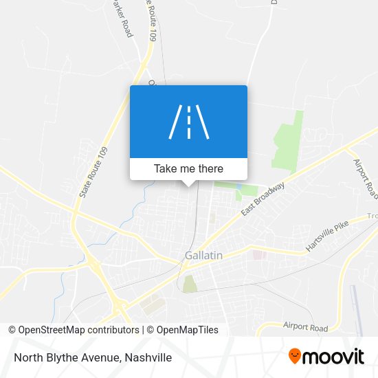Mapa de North Blythe Avenue