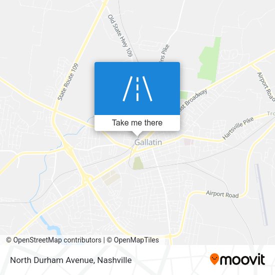 North Durham Avenue map