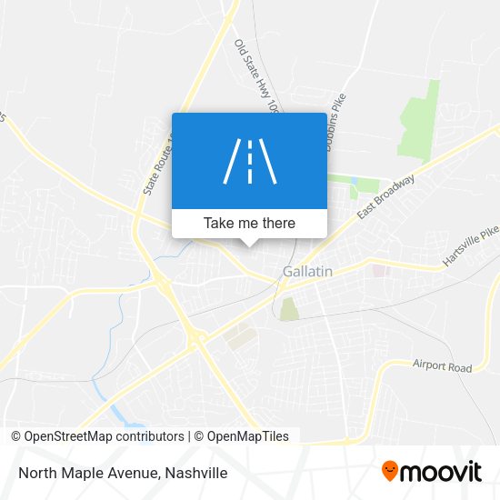 North Maple Avenue map