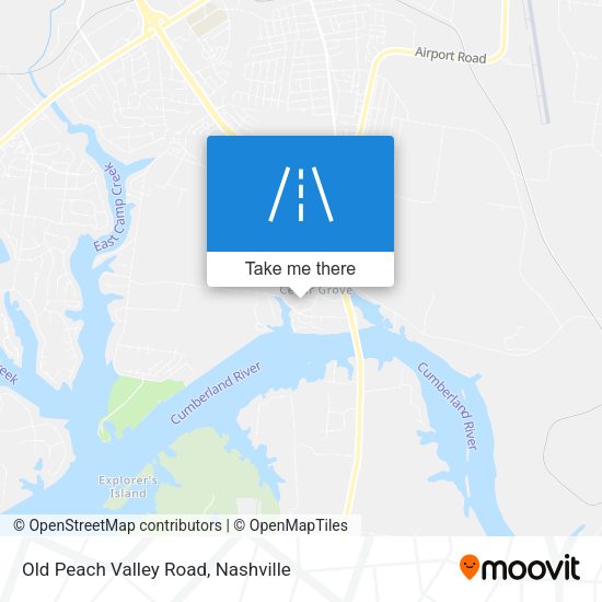Old Peach Valley Road map