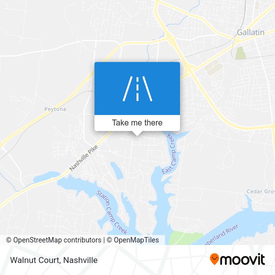 Mapa de Walnut Court