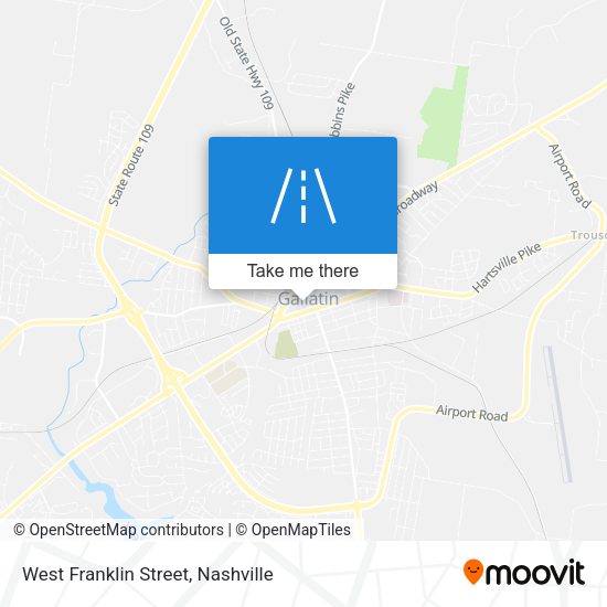 West Franklin Street map