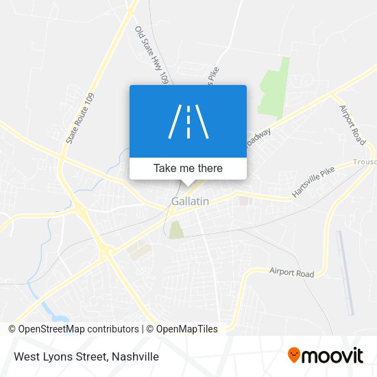 West Lyons Street map