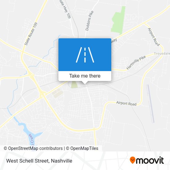West Schell Street map