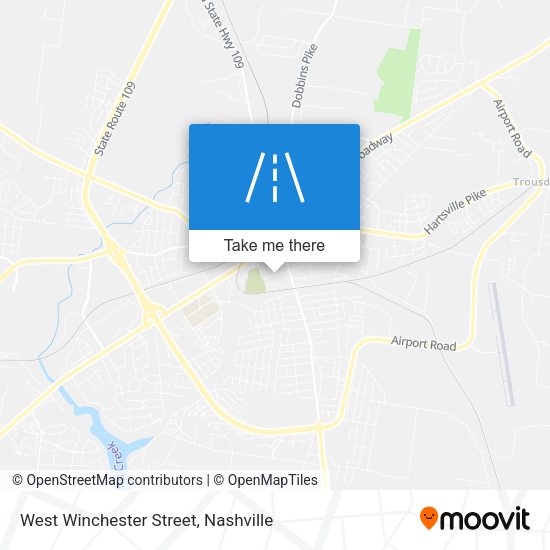 West Winchester Street map