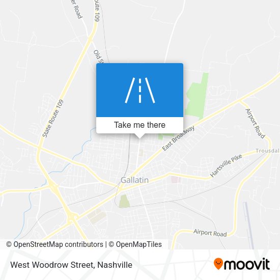 West Woodrow Street map
