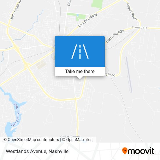 Westlands Avenue map