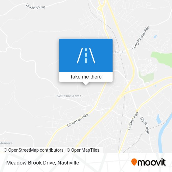 Meadow Brook Drive map