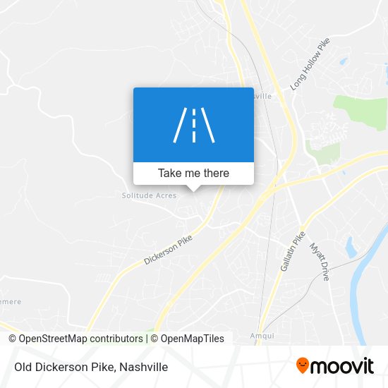 Mapa de Old Dickerson Pike
