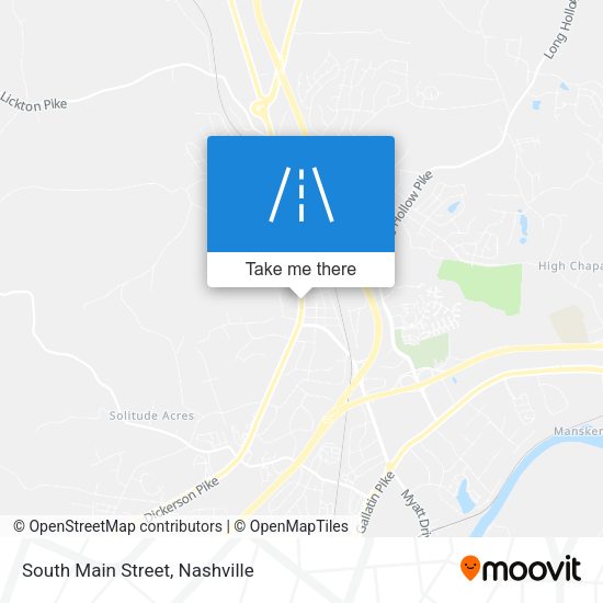 Mapa de South Main Street