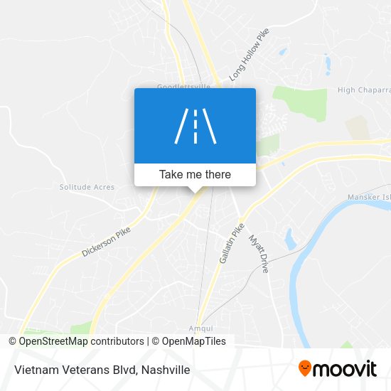 Vietnam Veterans Blvd map