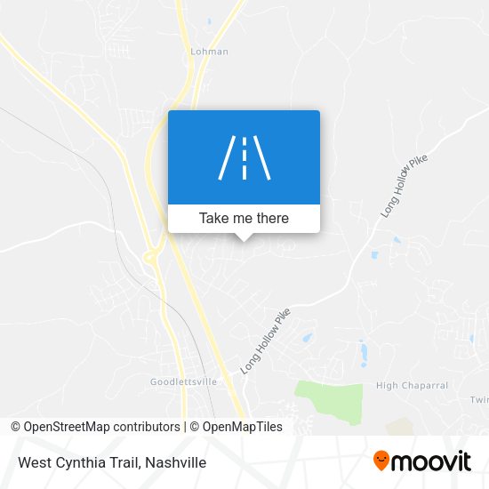 West Cynthia Trail map