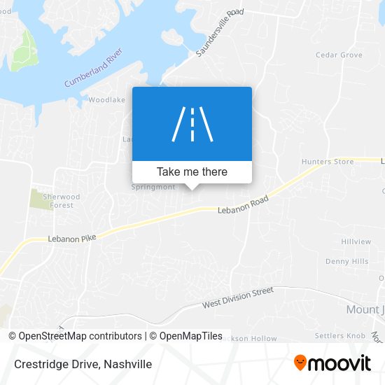 Mapa de Crestridge Drive
