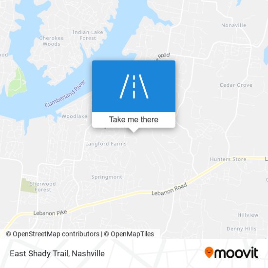 East Shady Trail map