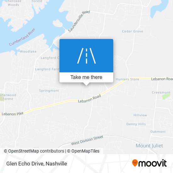 Mapa de Glen Echo Drive