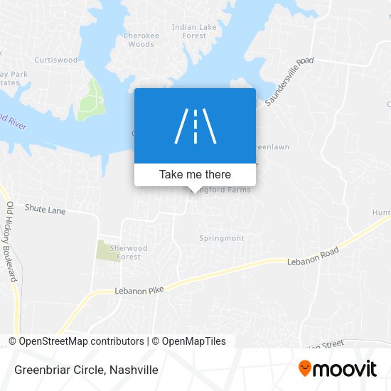 Greenbriar Circle map
