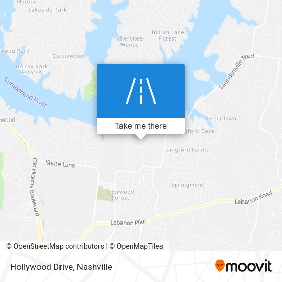 Mapa de Hollywood Drive