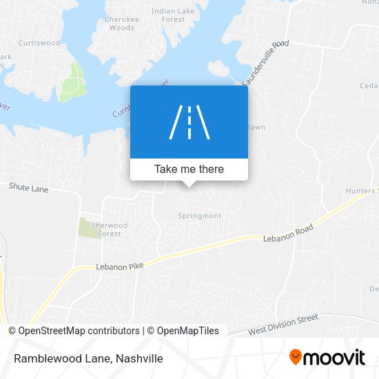 Mapa de Ramblewood Lane