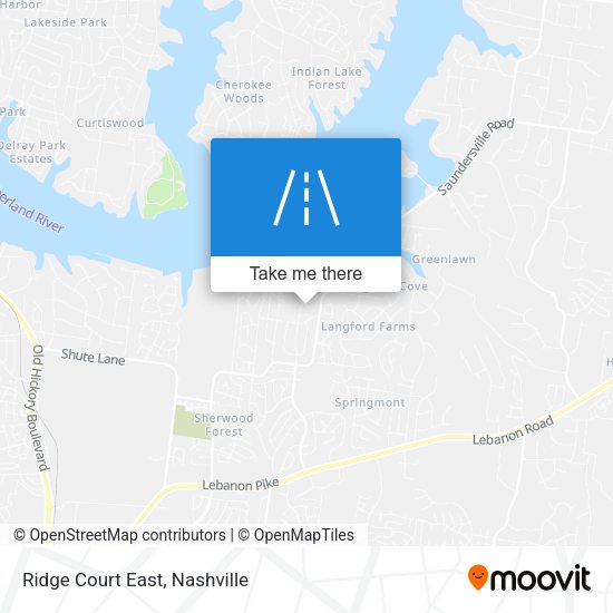 Mapa de Ridge Court East