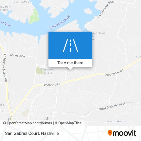San Gabriel Court map