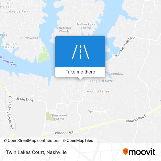 Mapa de Twin Lakes Court
