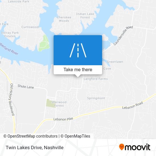 Mapa de Twin Lakes Drive
