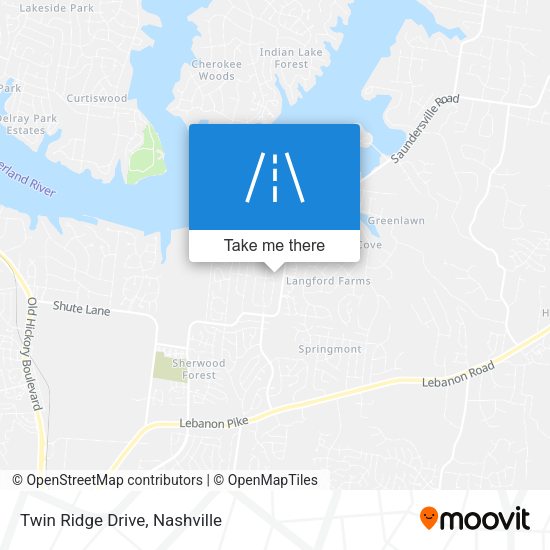 Mapa de Twin Ridge Drive