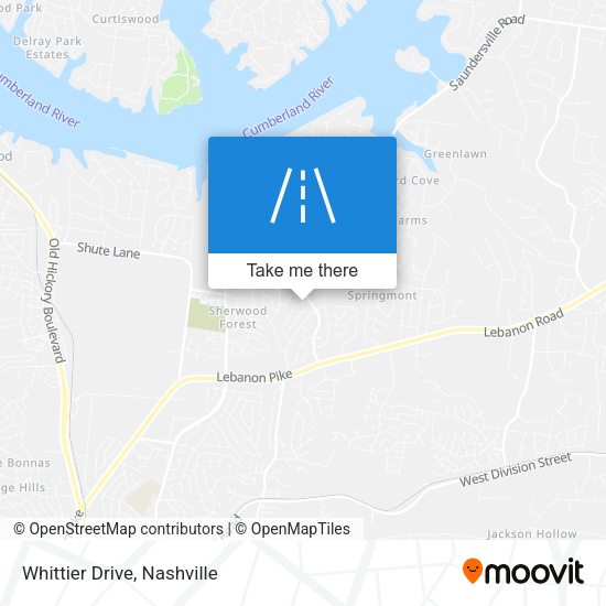 Mapa de Whittier Drive