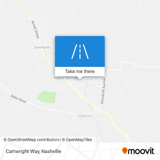 Cartwright Way map