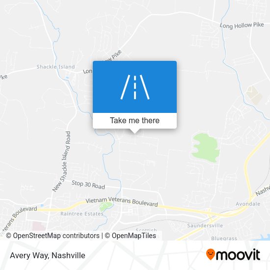 Avery Way map