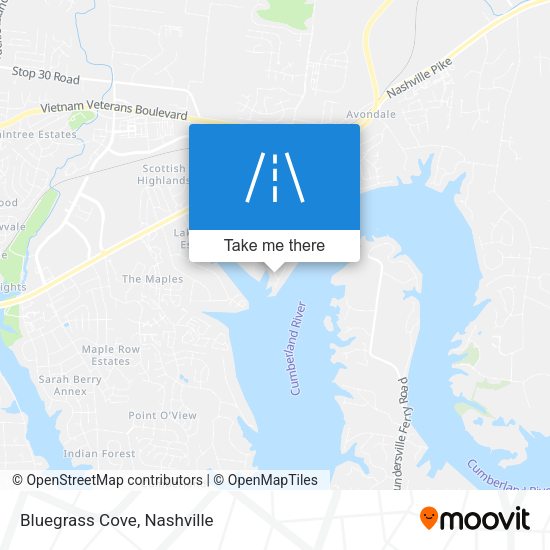 Mapa de Bluegrass Cove