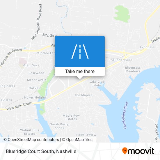 Blueridge Court South map