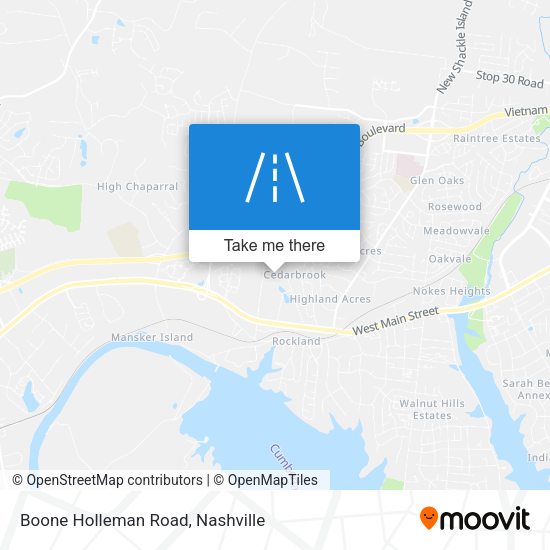 Mapa de Boone Holleman Road
