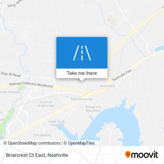 Mapa de Briarcrest Ct East
