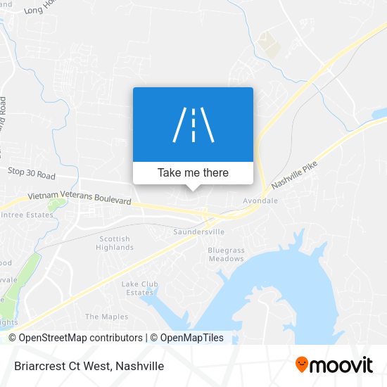 Mapa de Briarcrest Ct West