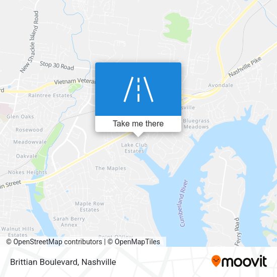 Brittian Boulevard map