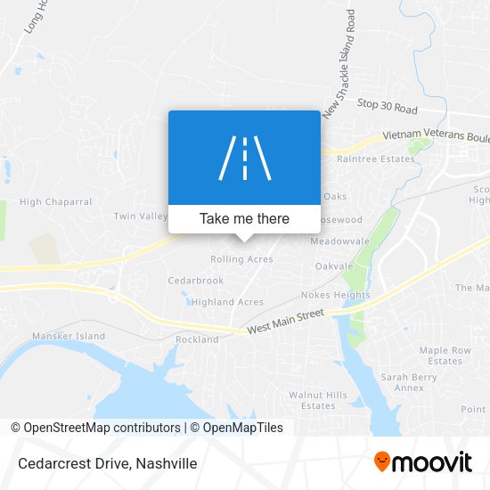 Mapa de Cedarcrest Drive