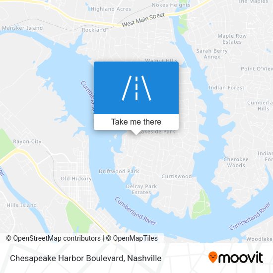 Mapa de Chesapeake Harbor Boulevard