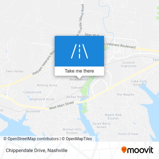 Mapa de Chippendale Drive