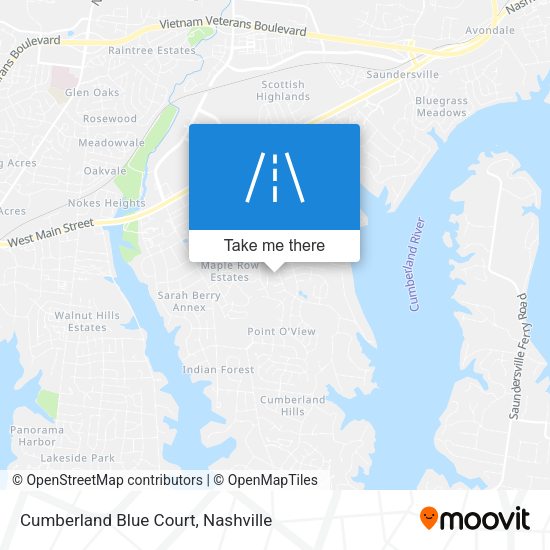 Mapa de Cumberland Blue Court