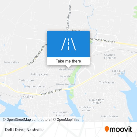 Mapa de Delft Drive